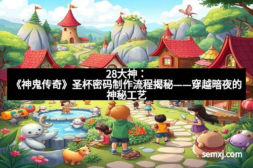 28大神：《神鬼传奇》圣杯密码制作流程揭秘——穿越暗夜的神秘工艺